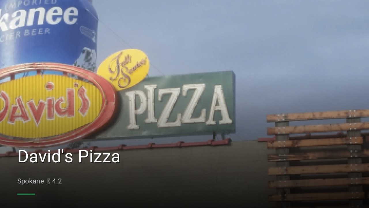 David's Pizza - Sports Bars in Spokane