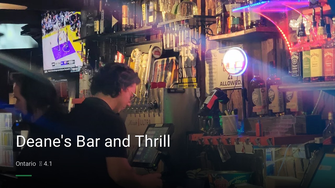 Deane's Bar and Thrill - Sports Bars in Ontario