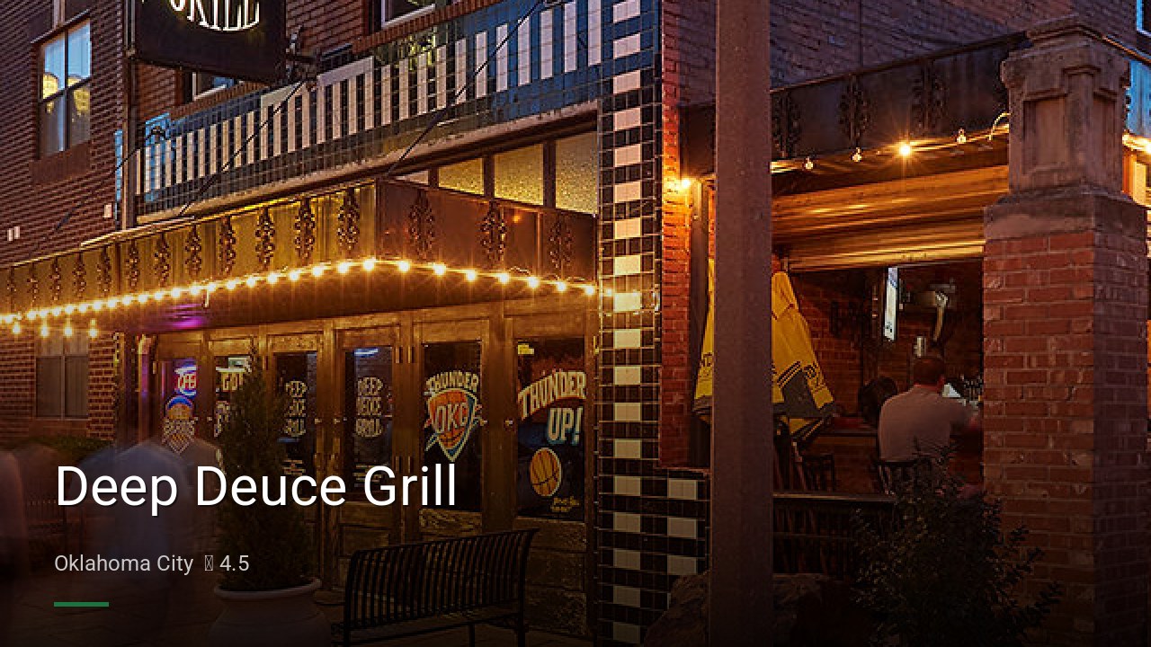 Deep Deuce Grill - Sports Bars in Oklahoma City