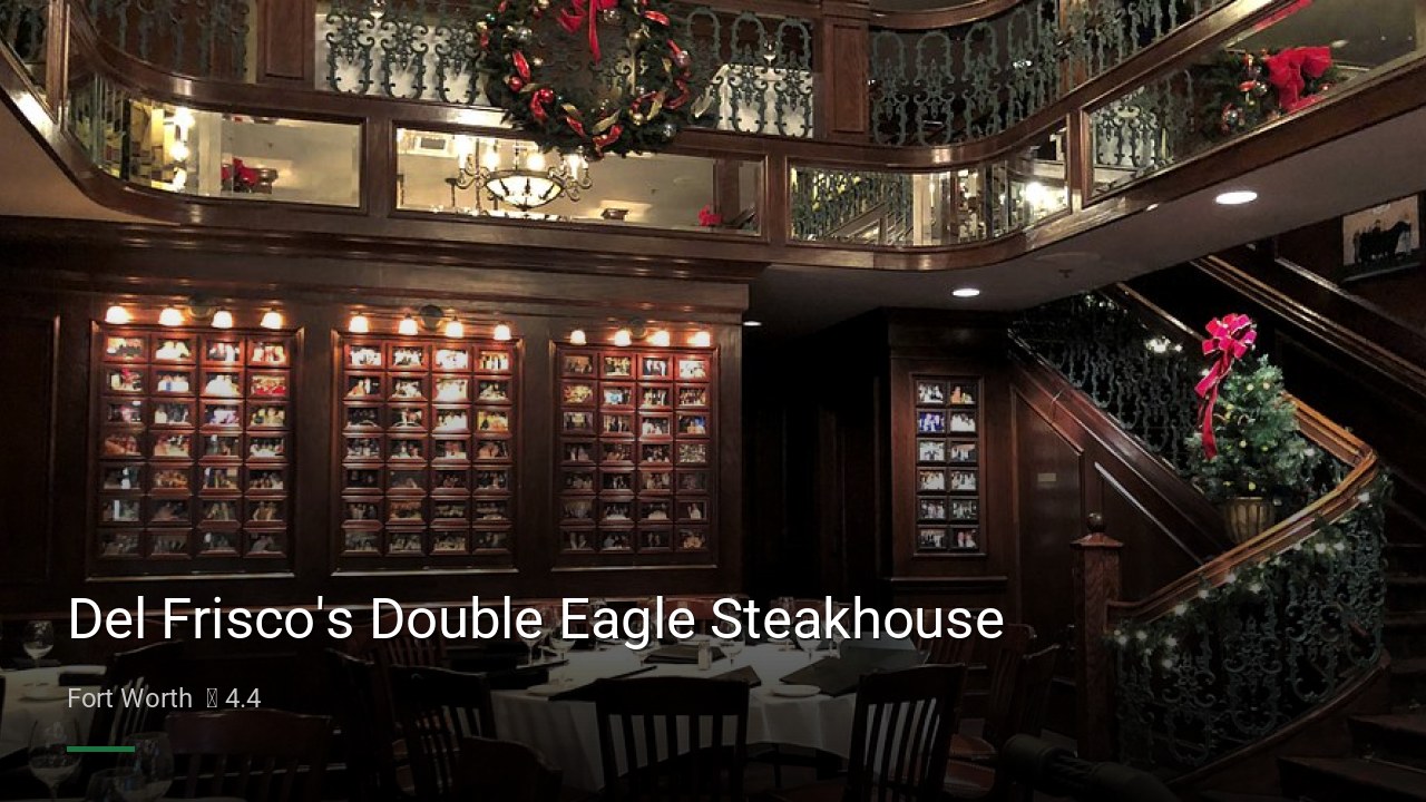 Del Frisco's Double Eagle Steakhouse - Sports Bars in Fort Worth