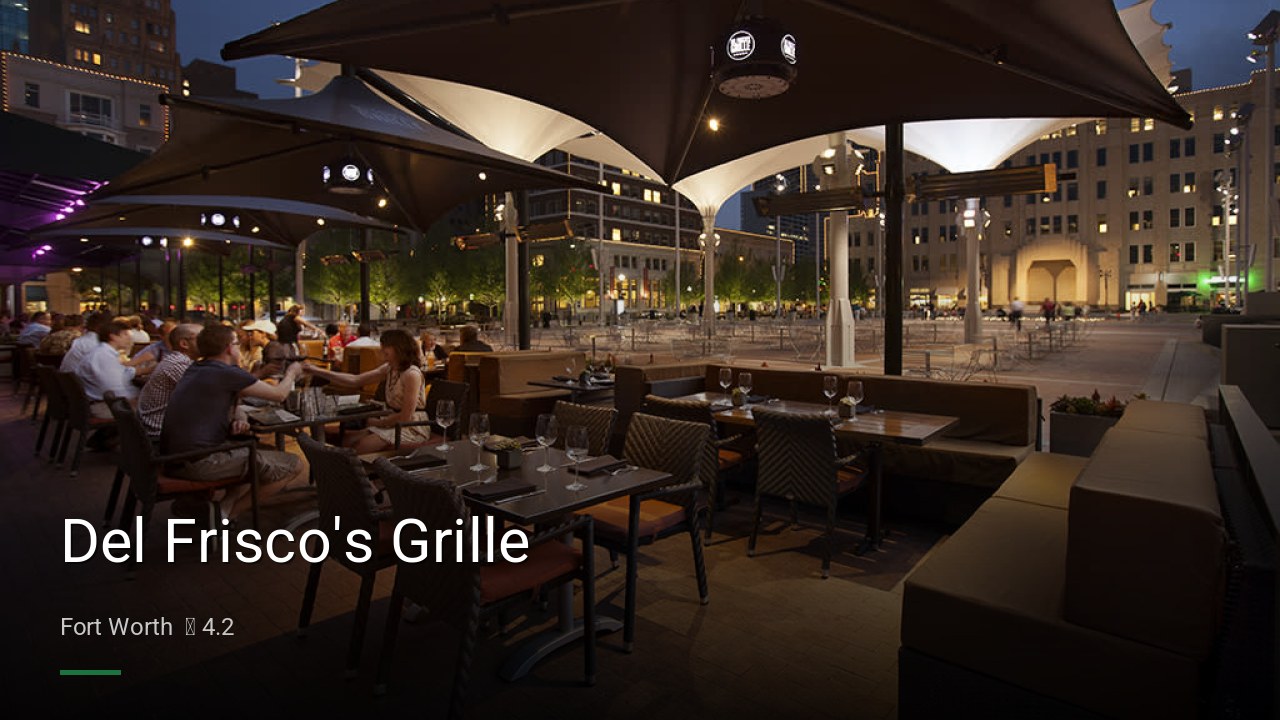 Del Frisco's Grille - Sports Bars in Fort Worth