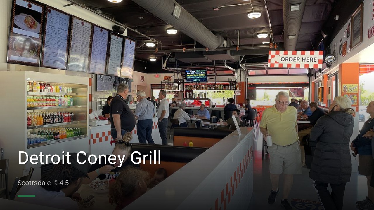 Detroit Coney Grill - Sports Bars in Scottsdale
