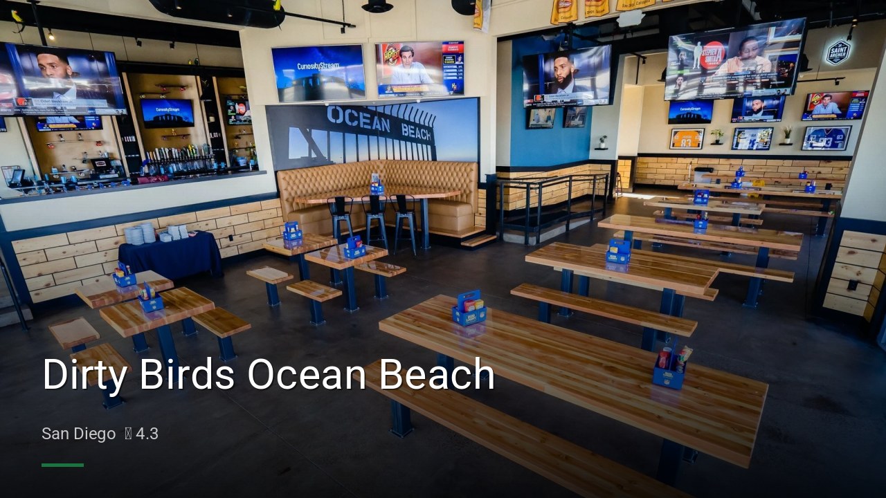 Dirty Birds Ocean Beach - Sports Bars in San Diego