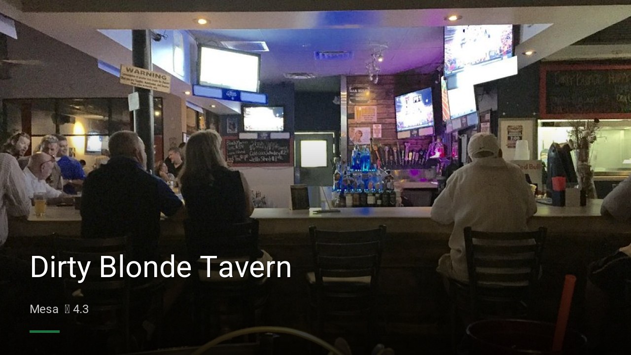 Dirty Blonde Tavern - Sports Bars in Mesa