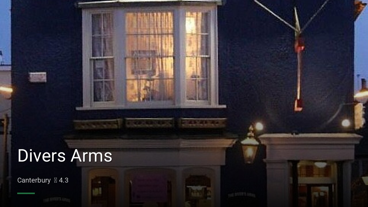 Divers Arms - Sports Bars in Canterbury