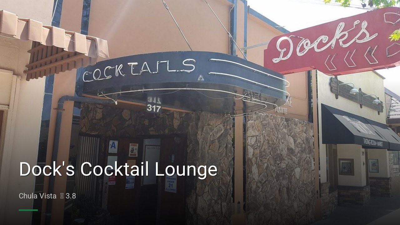 Dock's Cocktail Lounge - Sports Bars in Chula Vista
