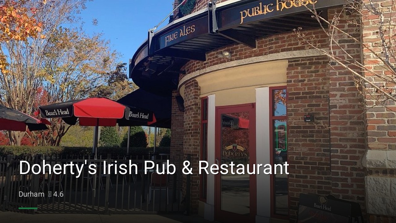 Doherty's Irish Pub & Restaurant - Sports Bars in Durham