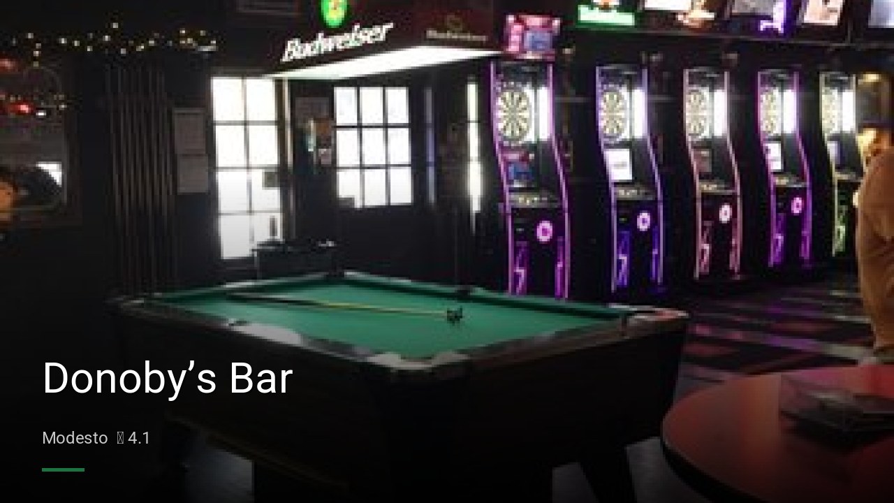 Donoby’s Bar - Sports Bars in Modesto