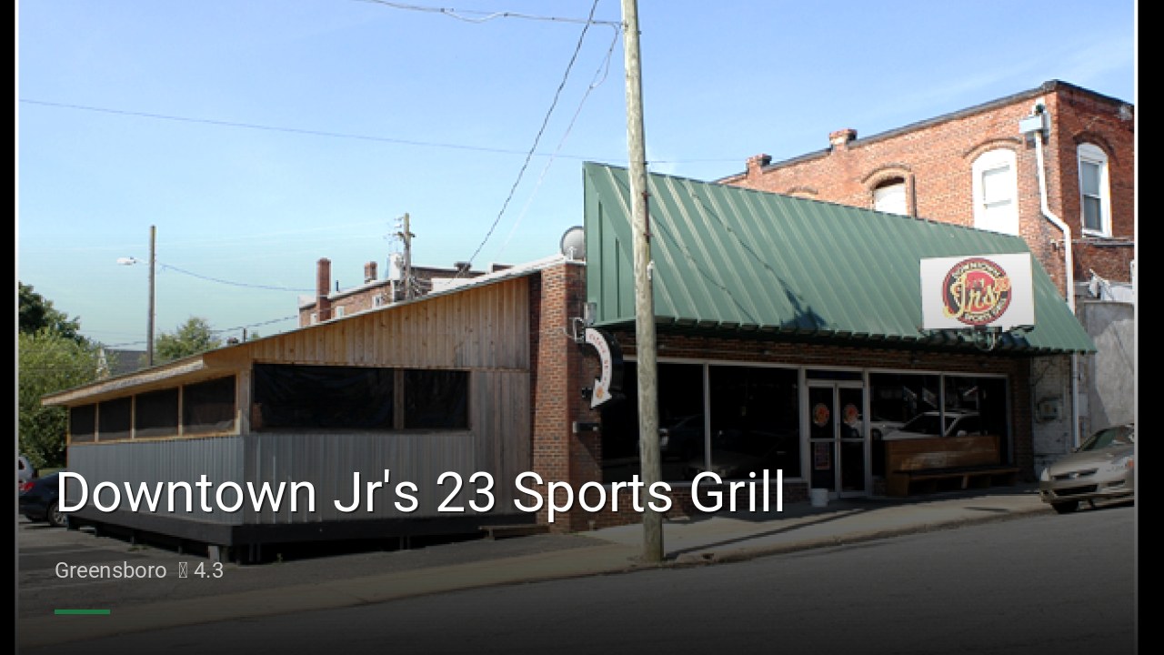 Downtown Jr's 23 Sports Grill - Sports Bars in Greensboro