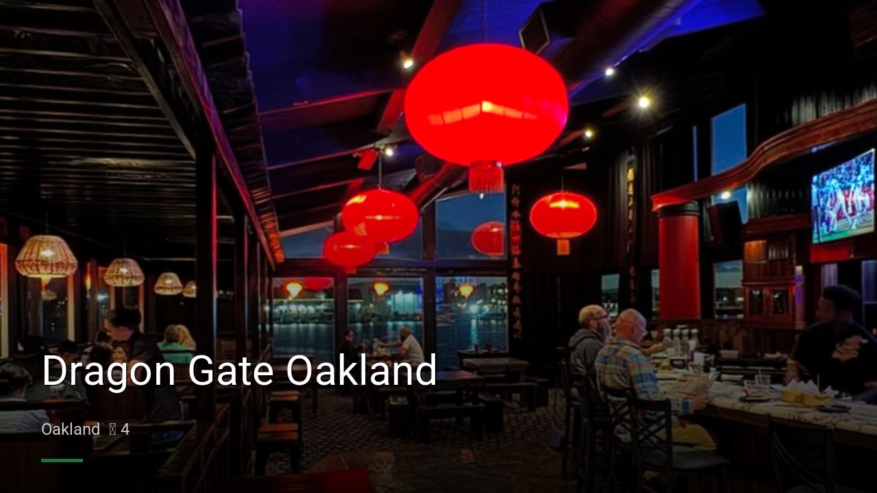 Dragon Gate Oakland - Sports Bars in Oakland