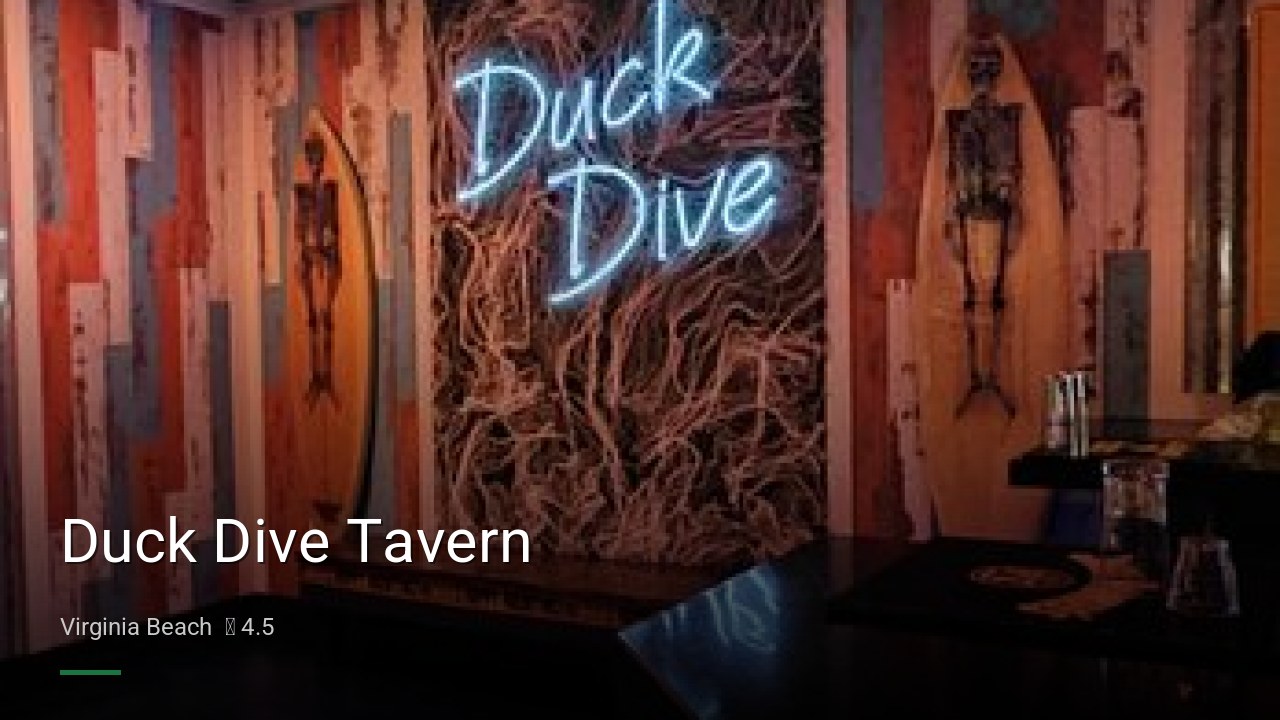 Duck Dive Tavern - Sports Bars in Virginia Beach