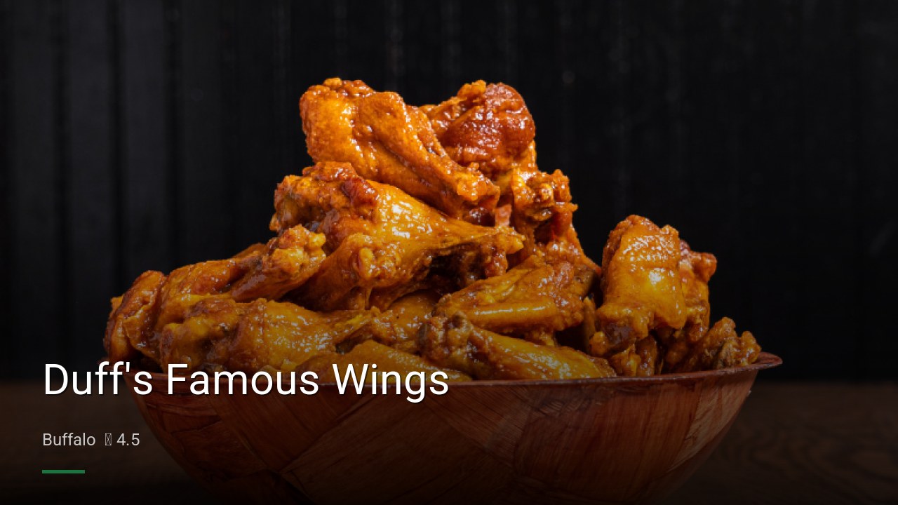 Duff's Famous Wings - Sports Bars in Buffalo