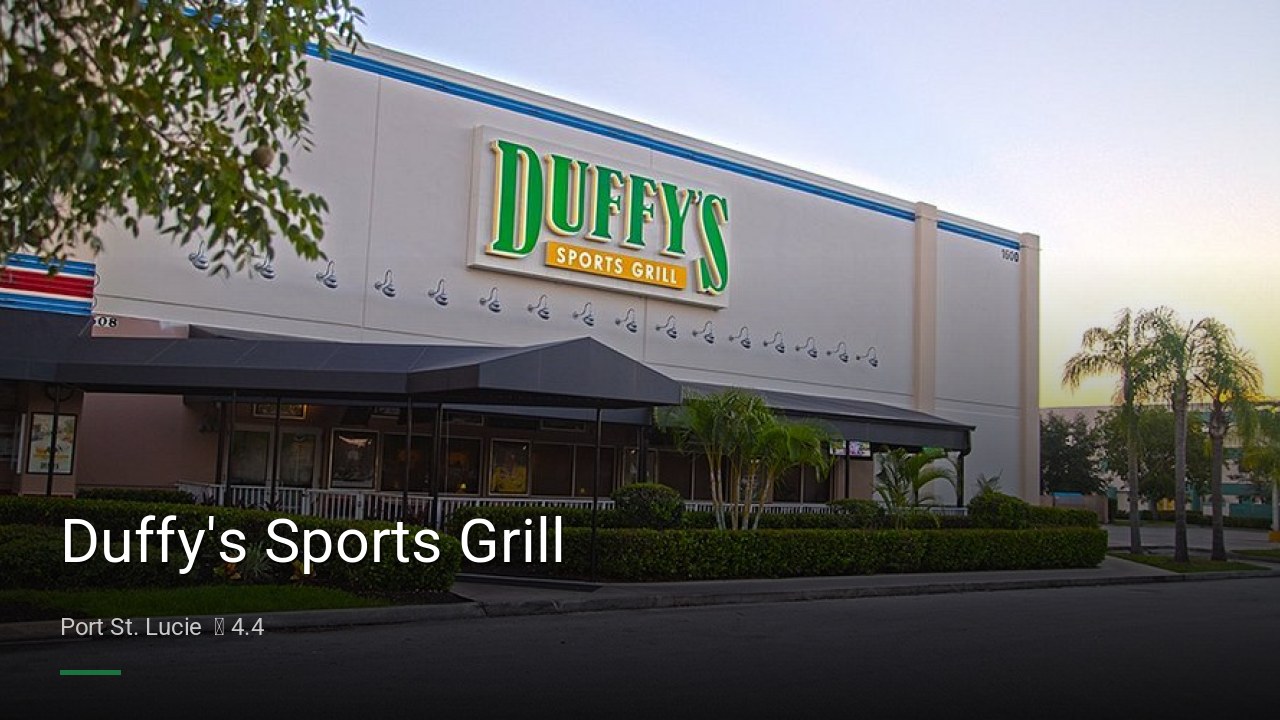Duffy's Sports Grill - Sports Bars in Port St. Lucie