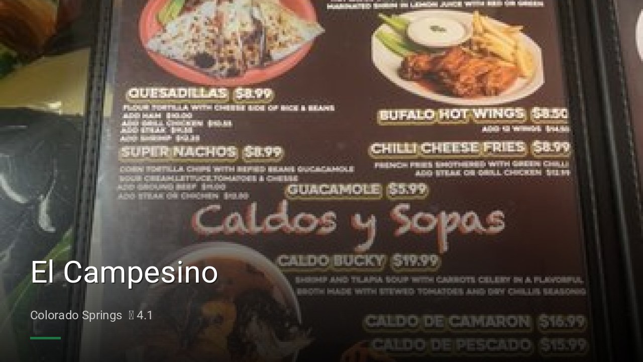 El Campesino - Sports Bars in Colorado Springs
