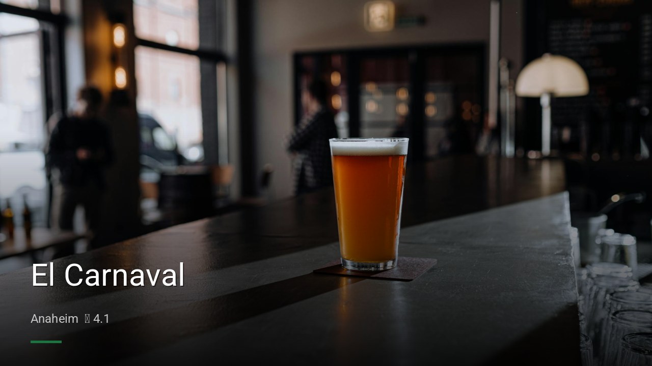 El Carnaval — Sports bars in Anaheim