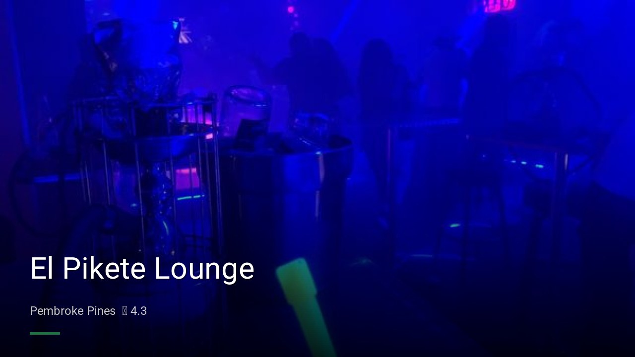 El Pikete Lounge - Sports Bars in Pembroke Pines