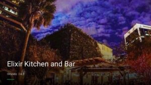 Elixir Kitchen and Bar — Sports bars in Orlando