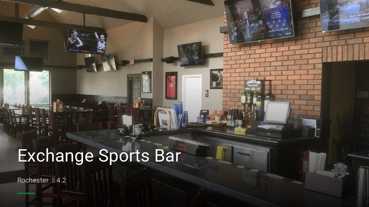 Exchange Sports Bar - Sports Bars in Rochester