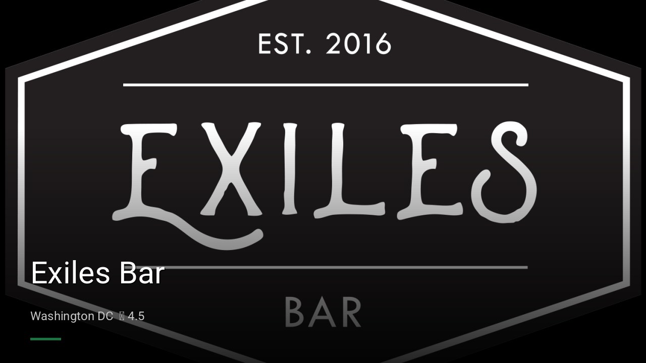 Exiles Bar - Sports Bars in Washington DC
