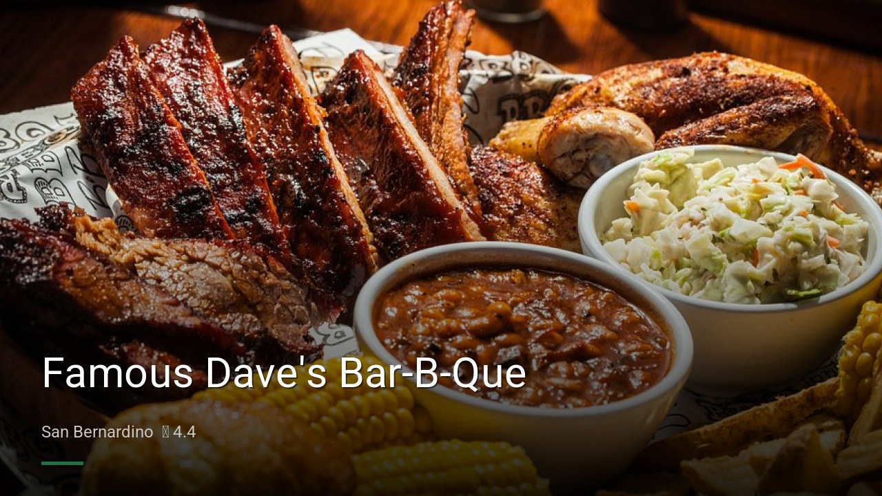 Famous Dave's Bar-B-Que - Sports Bars in San Bernardino