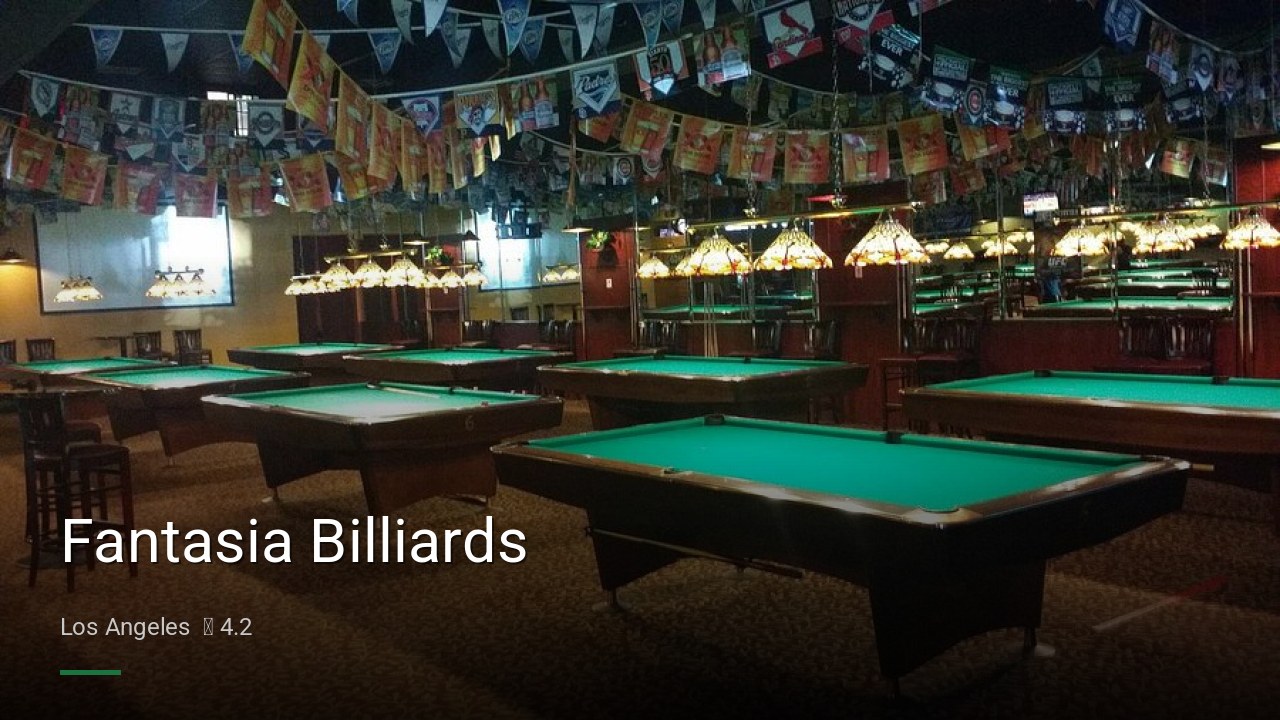 Fantasia Billiards - Sports Bars in Los Angeles