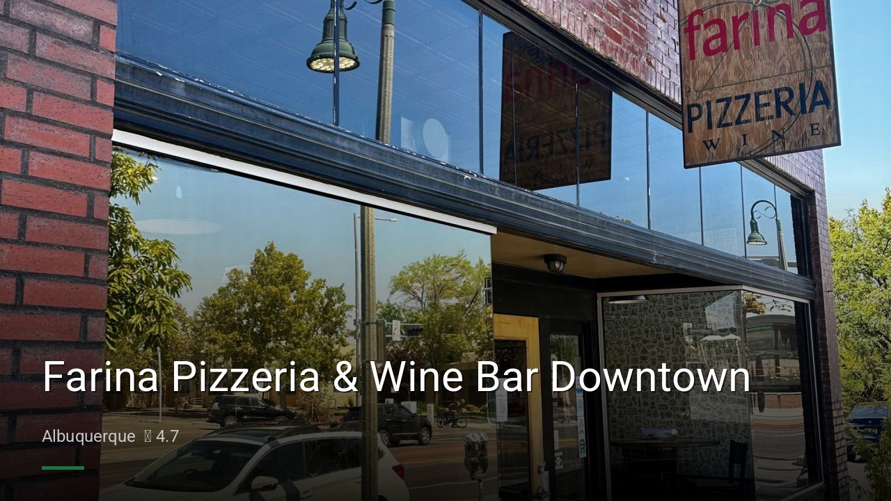 Farina Pizzeria & Wine Bar Downtown - Sports Bars in Albuquerque