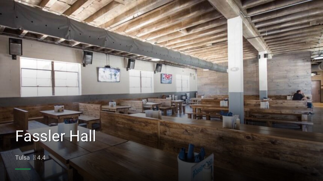 Fassler Hall - Sports Bars in Tulsa