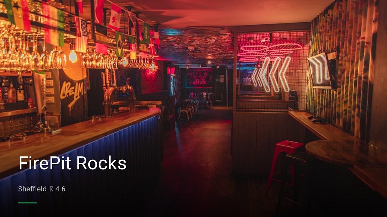 FirePit Rocks - Sports Bars in Sheffield
