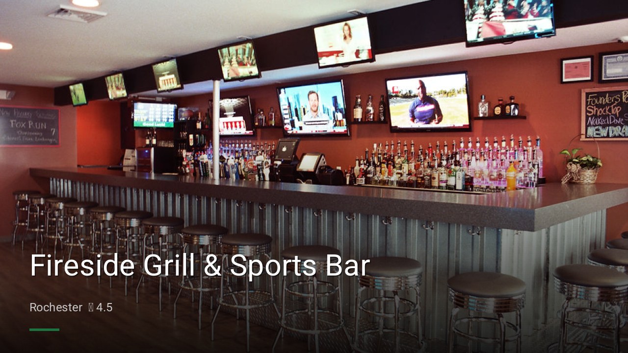 Fireside Grill & Sports Bar - Sports Bars in Rochester