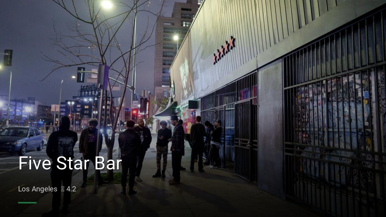 Five Star Bar - Sports Bars in Los Angeles