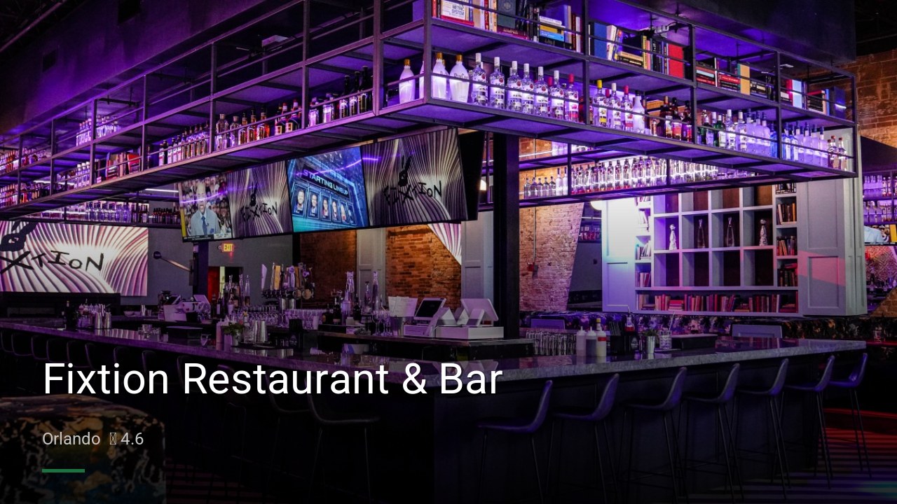 Fixtion Restaurant & Bar - Sports Bars in Orlando