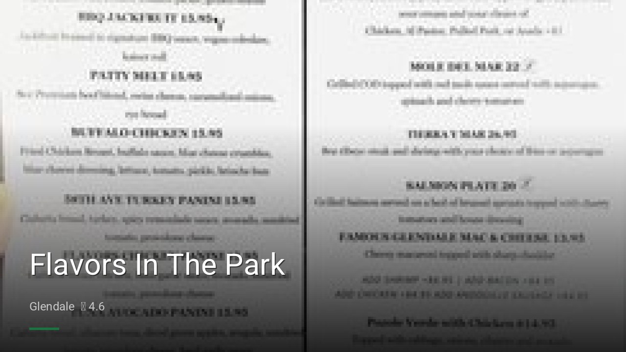Flavors In The Park - Sports Bars in Glendale