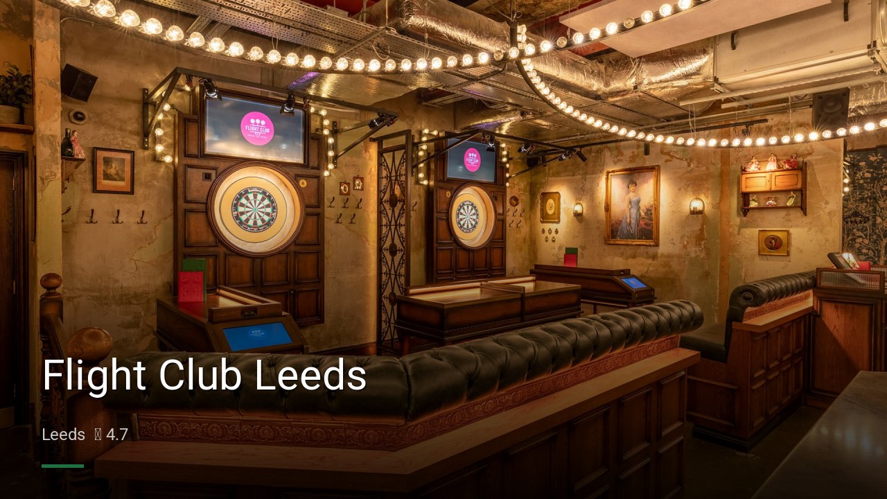 Flight Club Leeds - Sports Bars in Leeds