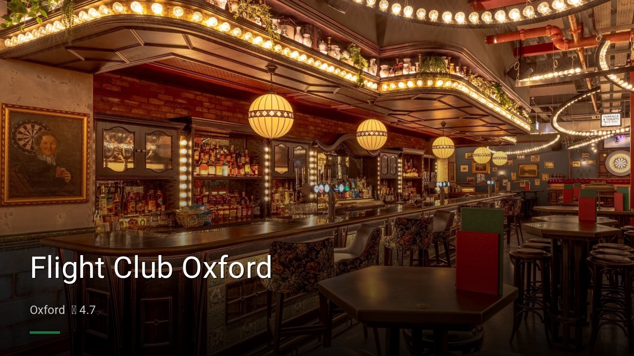 Flight Club Oxford - Sports Bars in Oxford