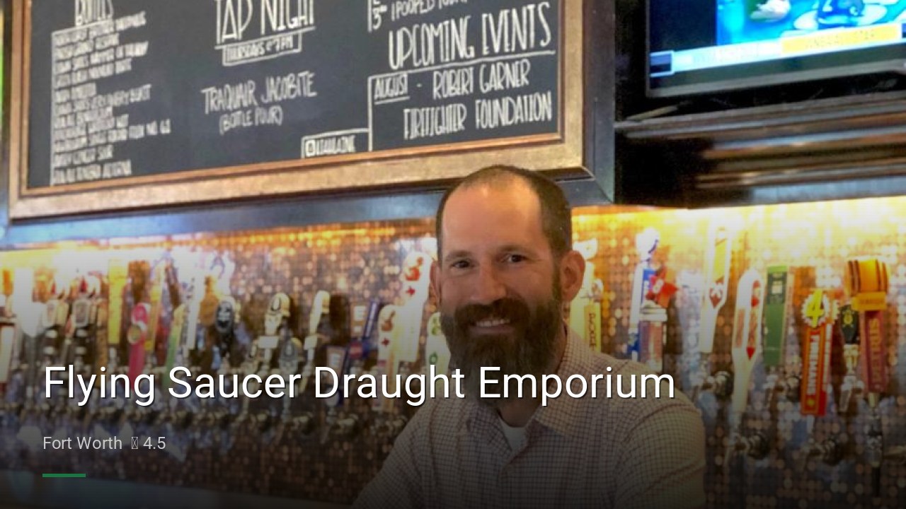 Flying Saucer Draught Emporium - Sports Bars in Fort Worth
