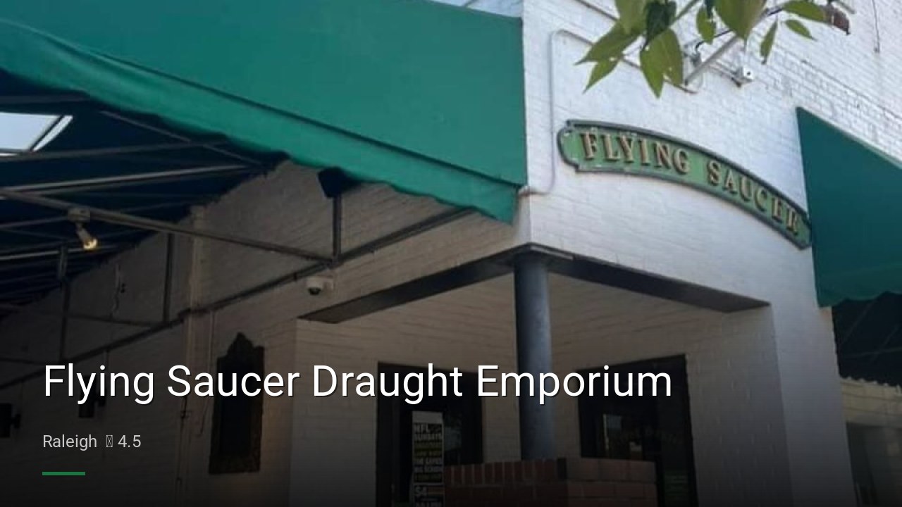 Flying Saucer Draught Emporium - Sports Bars in Raleigh