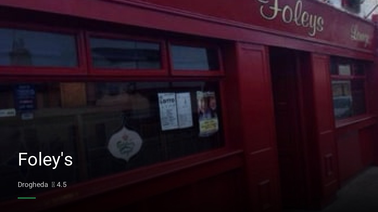 Foley's - Sports Bars in Drogheda