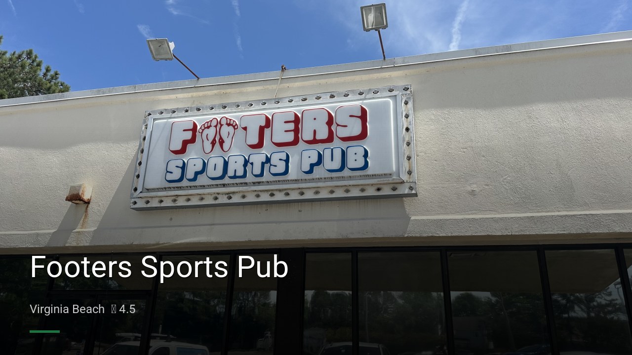 Footers Sports Pub - Sports Bars in Virginia Beach