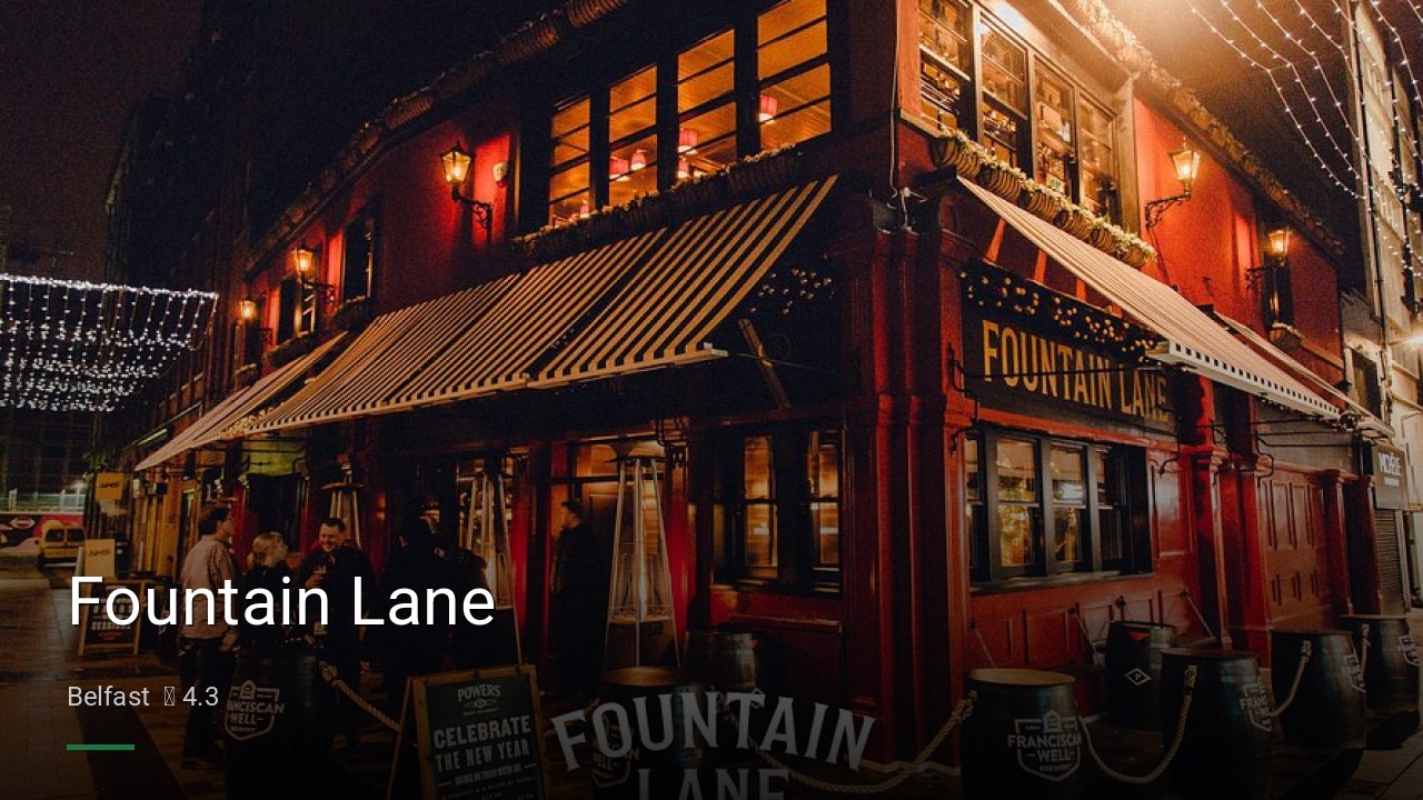 Fountain Lane - Sports Bars in Belfast
