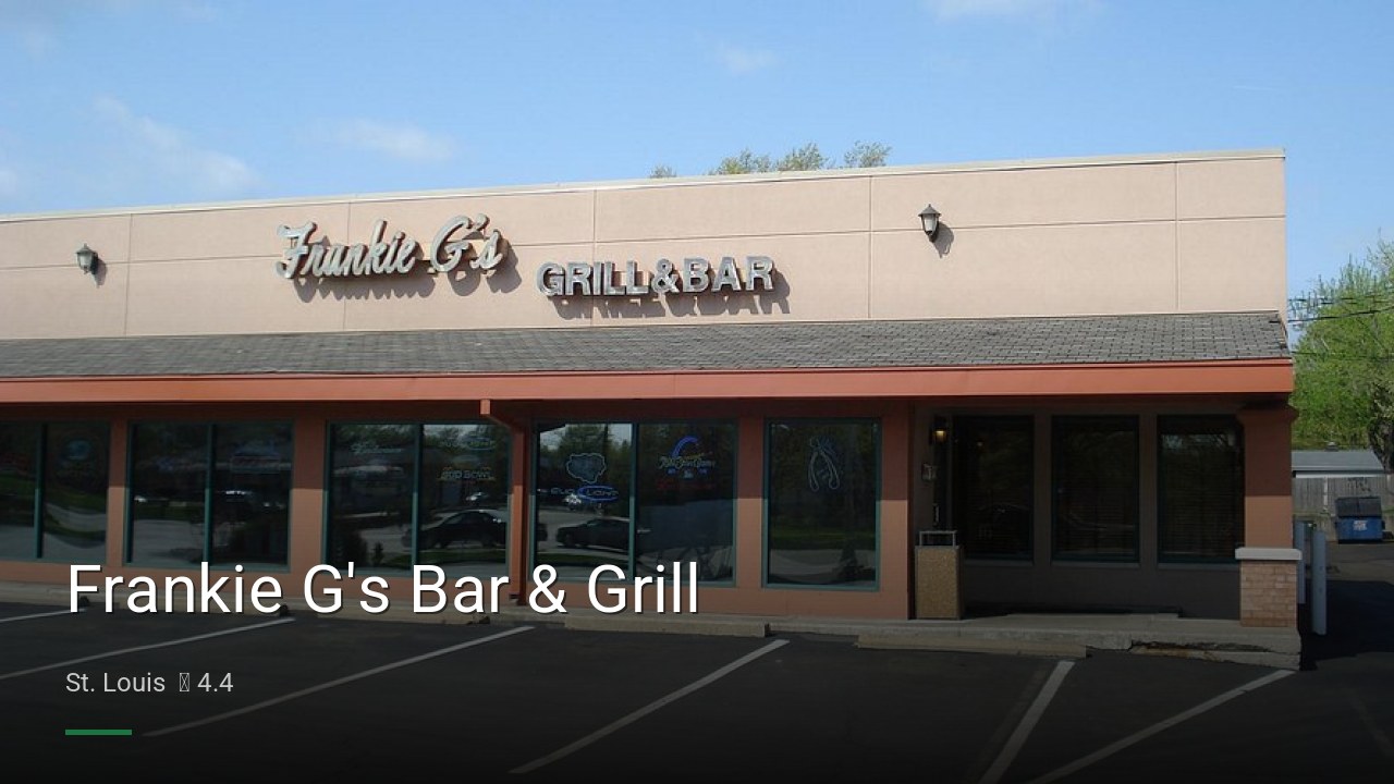 Frankie G's Bar & Grill - Sports Bars in St. Louis