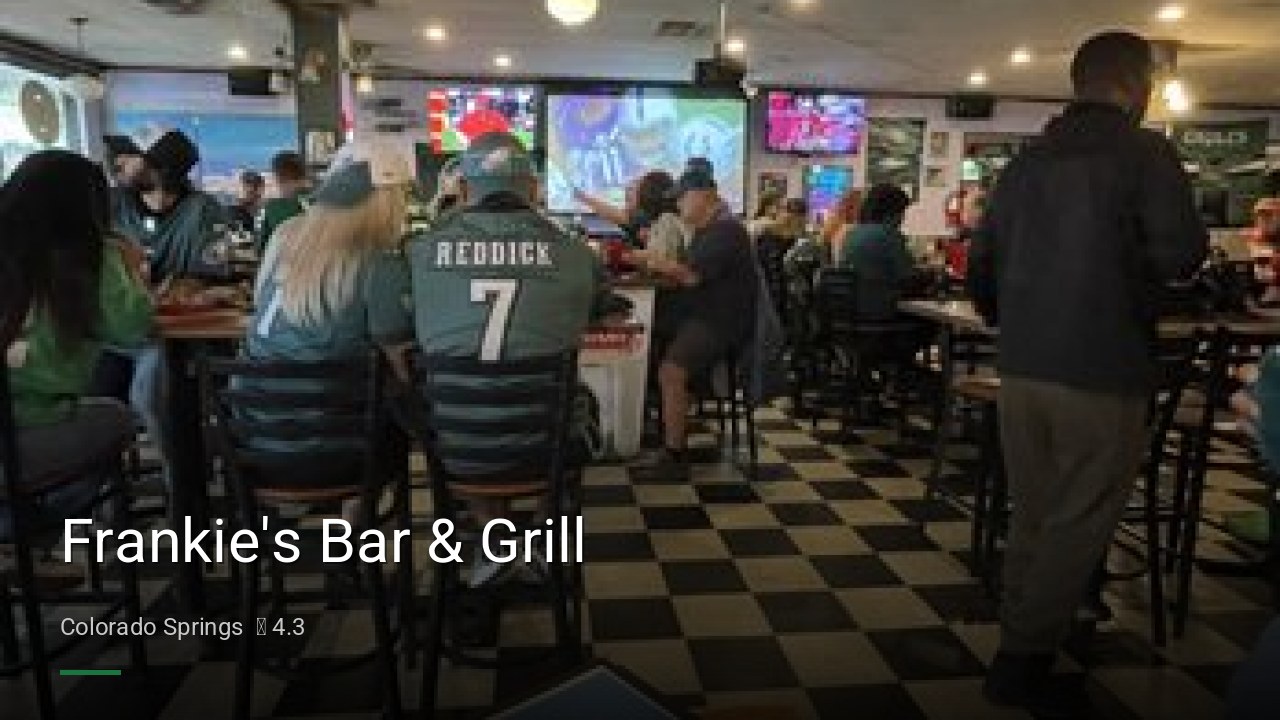 Frankie's Bar & Grill - Sports Bars in Colorado Springs
