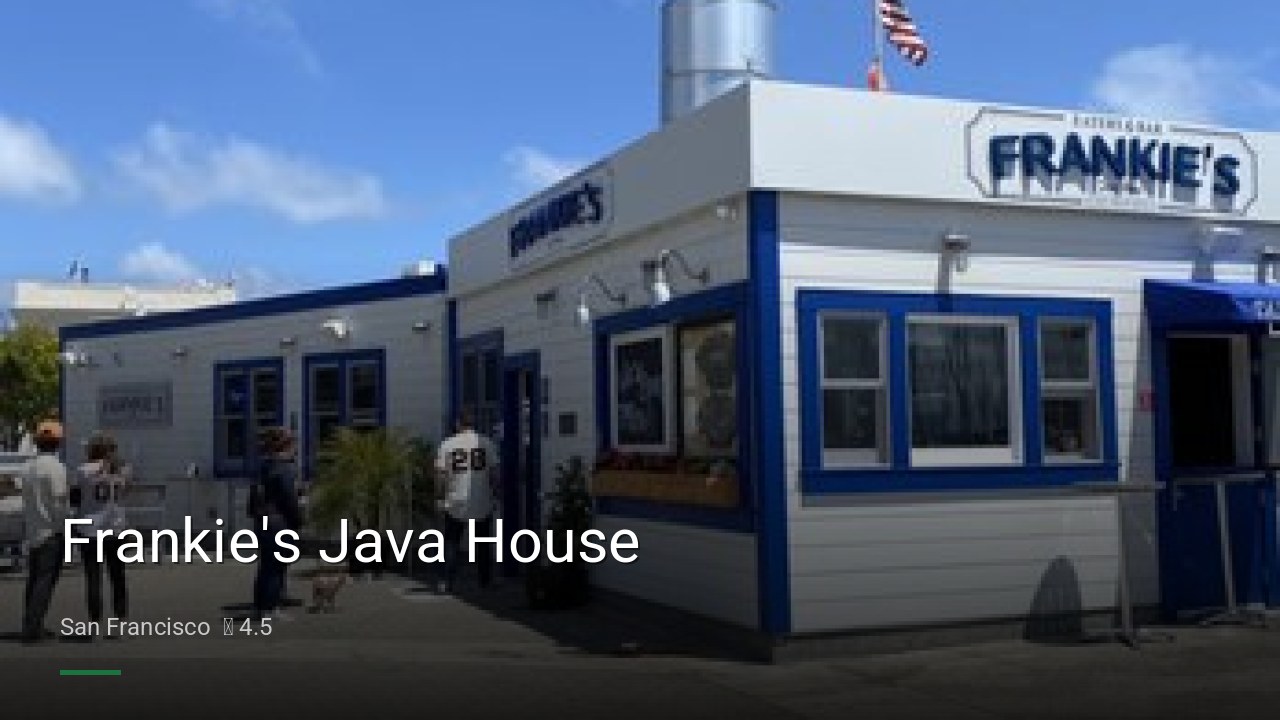 Frankie's Java House - Sports Bars in San Francisco