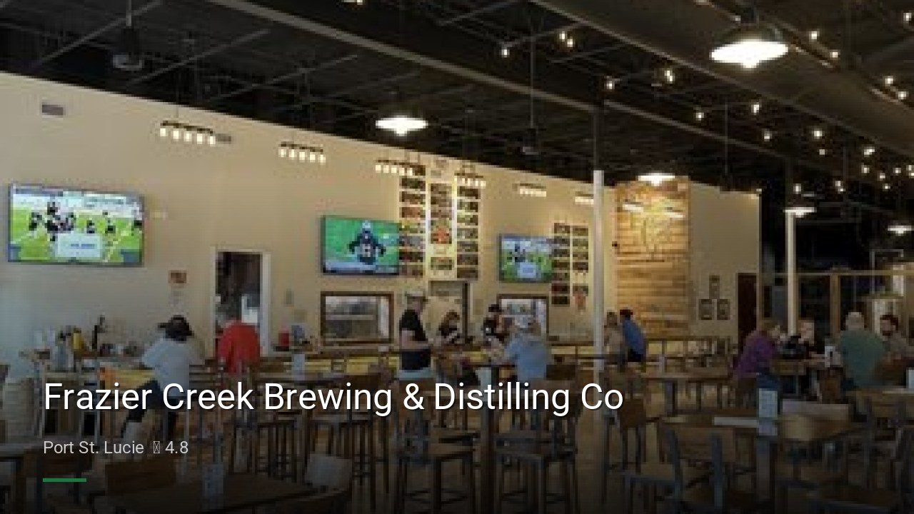 Frazier Creek Brewing & Distilling Co - Sports Bars in Port St. Lucie