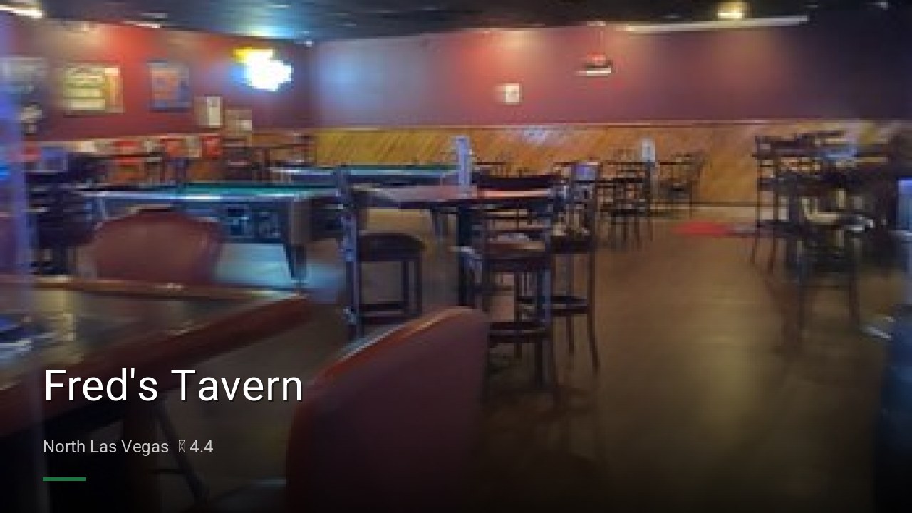 Fred's Tavern - Sports Bars in North Las Vegas