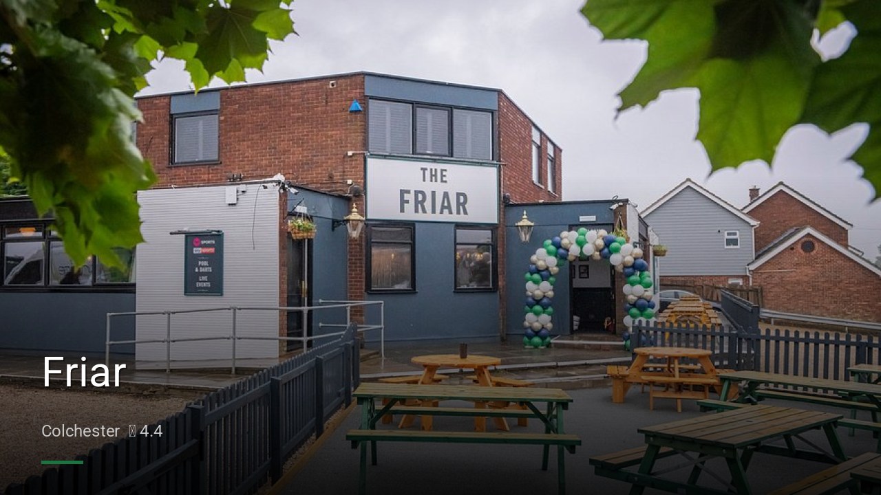 Friar - Sports Bars in Colchester