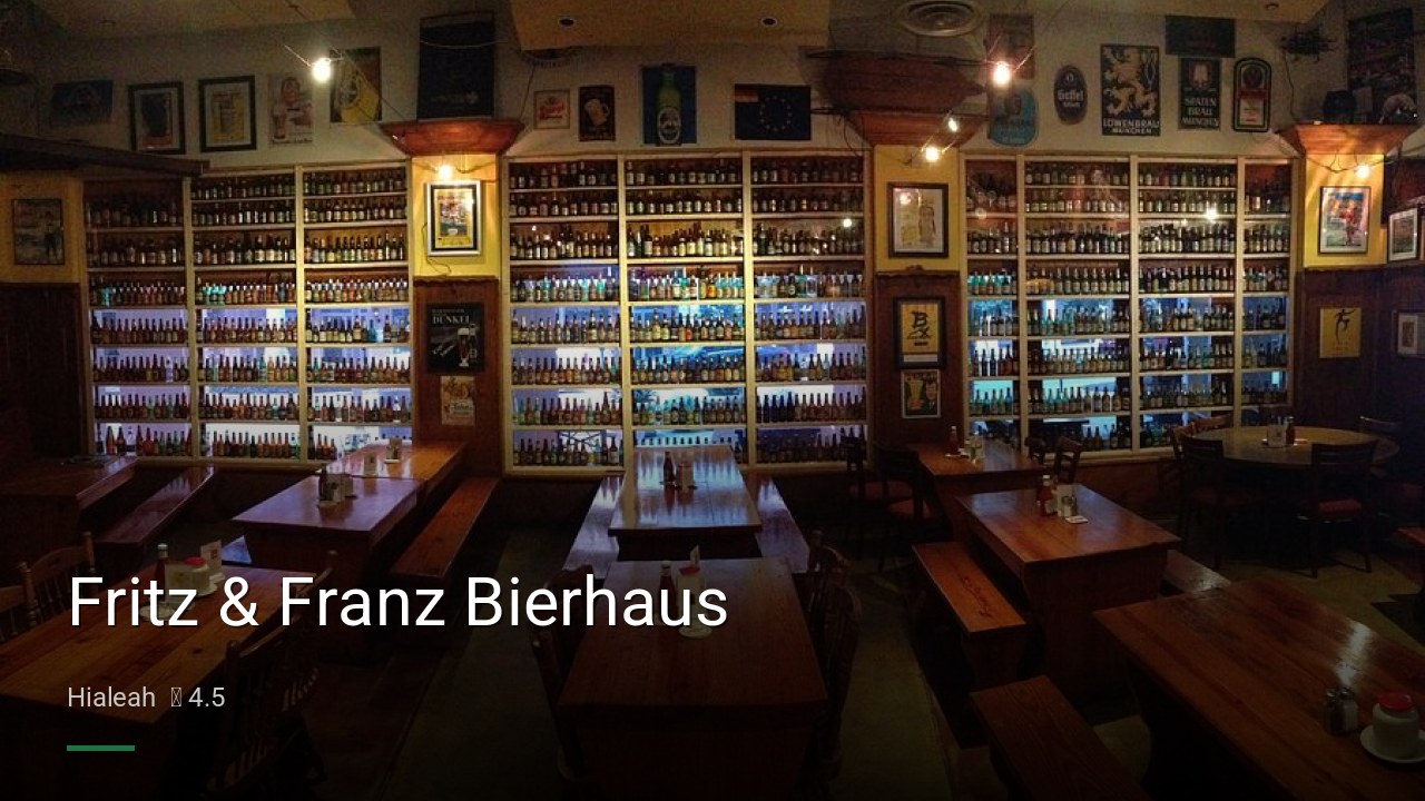 Fritz & Franz Bierhaus - Sports Bars in Hialeah