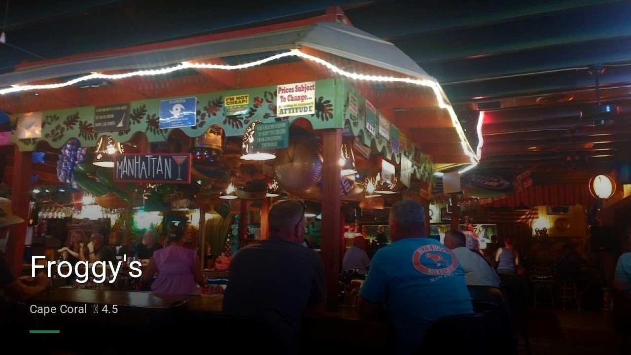 Froggy's - Sports Bars in Cape Coral