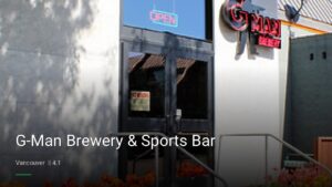G-Man Brewery & Sports Bar — Sports bars in Vancouver