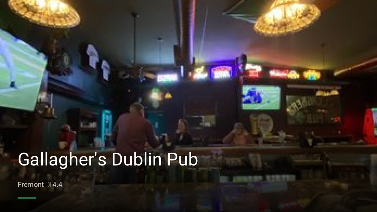 Gallagher's Dublin Pub - Sports Bars in Fremont