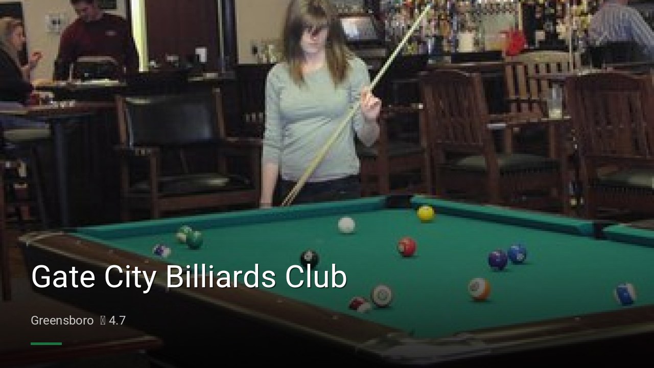Gate City Billiards Club - Sports Bars in Greensboro
